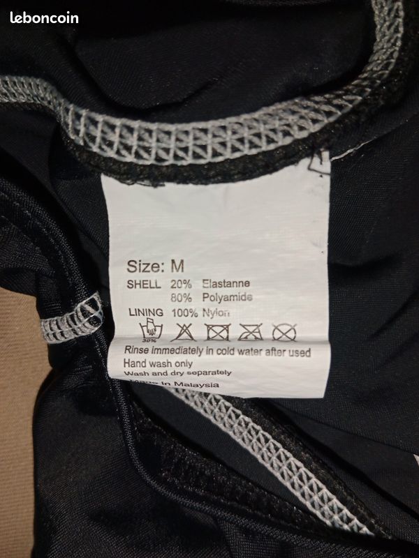 Maillot de bain noir femme une pièce monokini compétition Swoof taille M TBE (image 6)