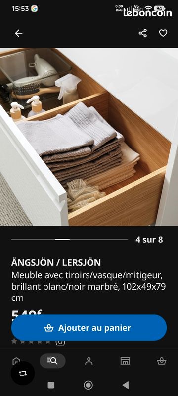 Meuble vasque avec robinet (image 3)