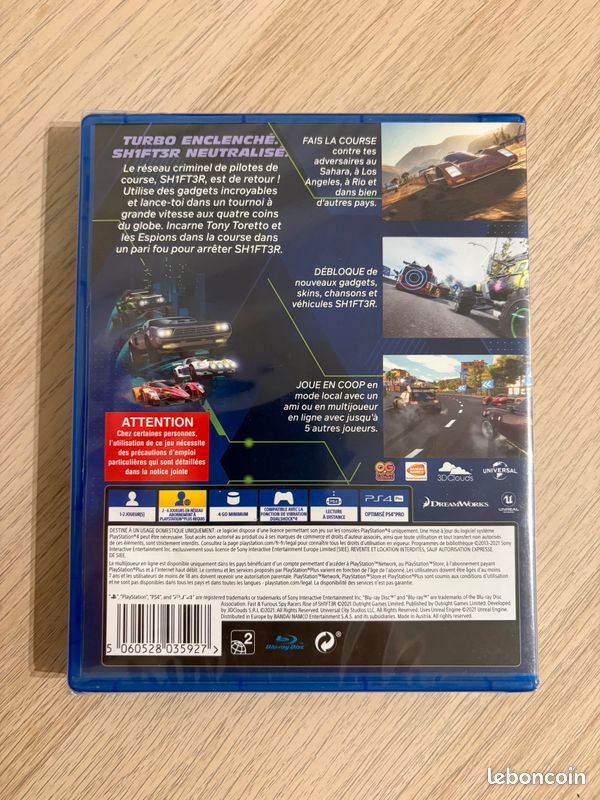 Fast & Furious Spy Racers pour PS4 et PS5 Neuf (image 2)