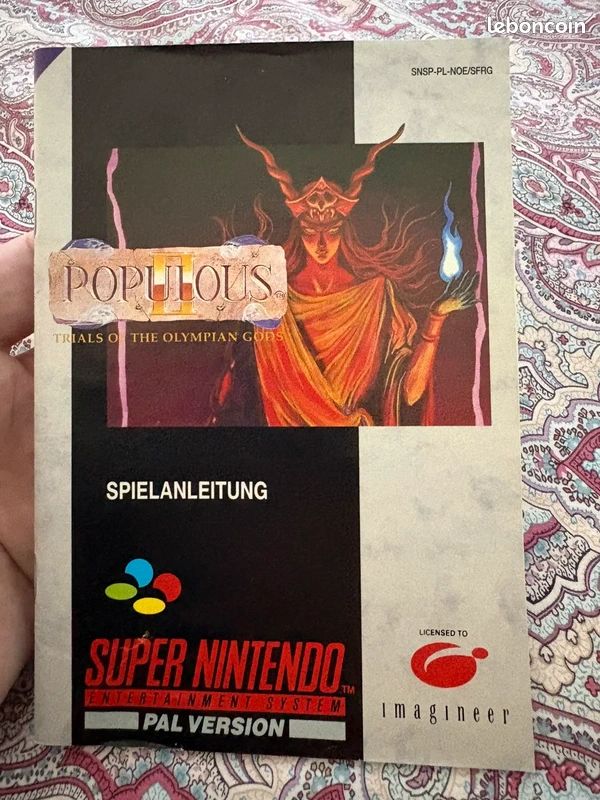 Snes Populous 2 FRG exclusive super Nintendo très propre (image 11)