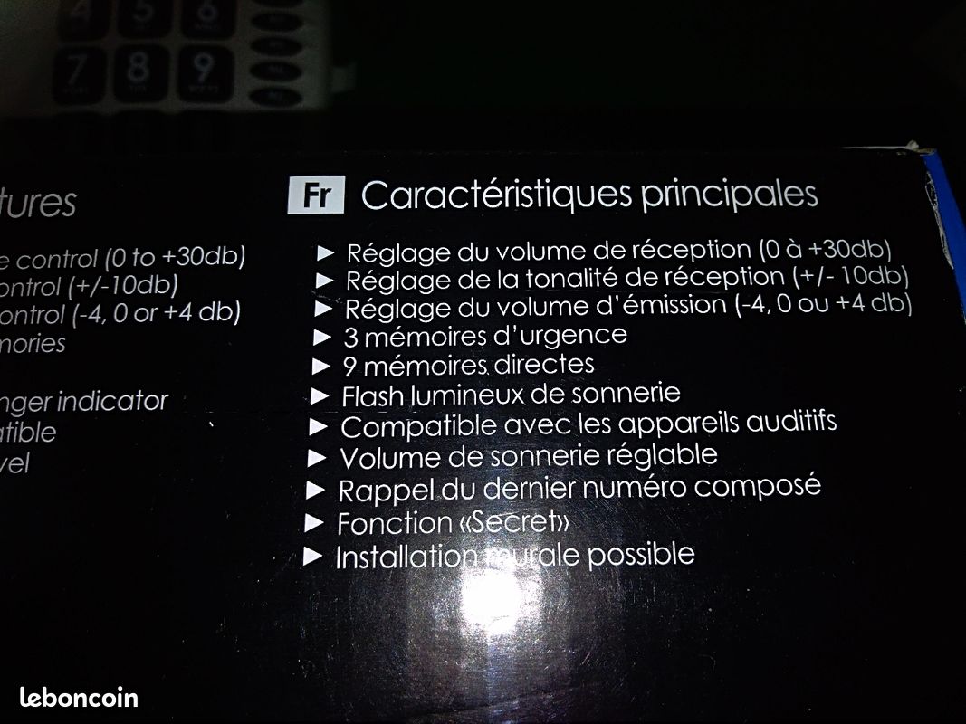 Téléphone Neuf pour mal voyant et mal entendant (image 2)