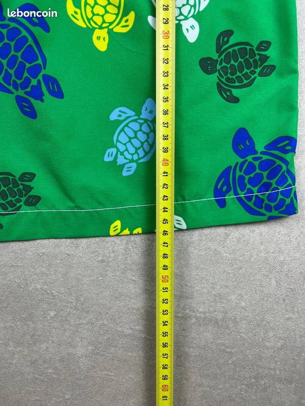 Short De Bain Vilebrequin Taille S - Imprimé Tortue Vert, Comme Neuf, Prix Conseillé 230£