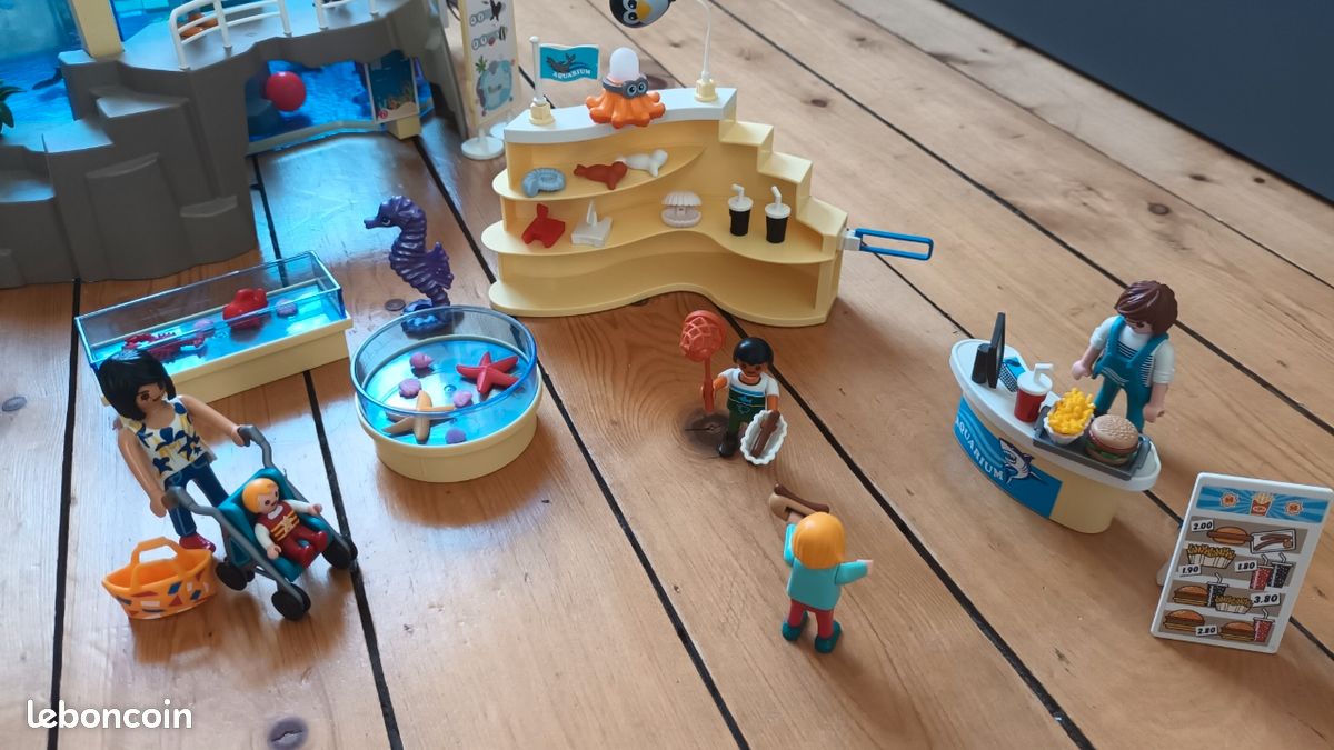 Playmobil aquarium + magasin + pingouins + loutres (image 2)