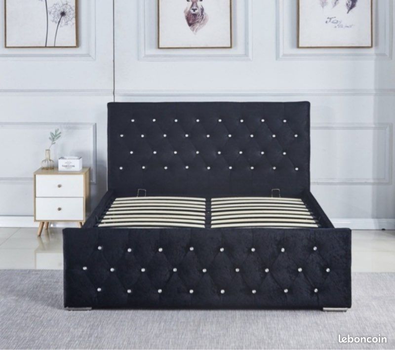 LIT PRESTIGE GRIS 160x200 Offre Spéciale (image 3)
