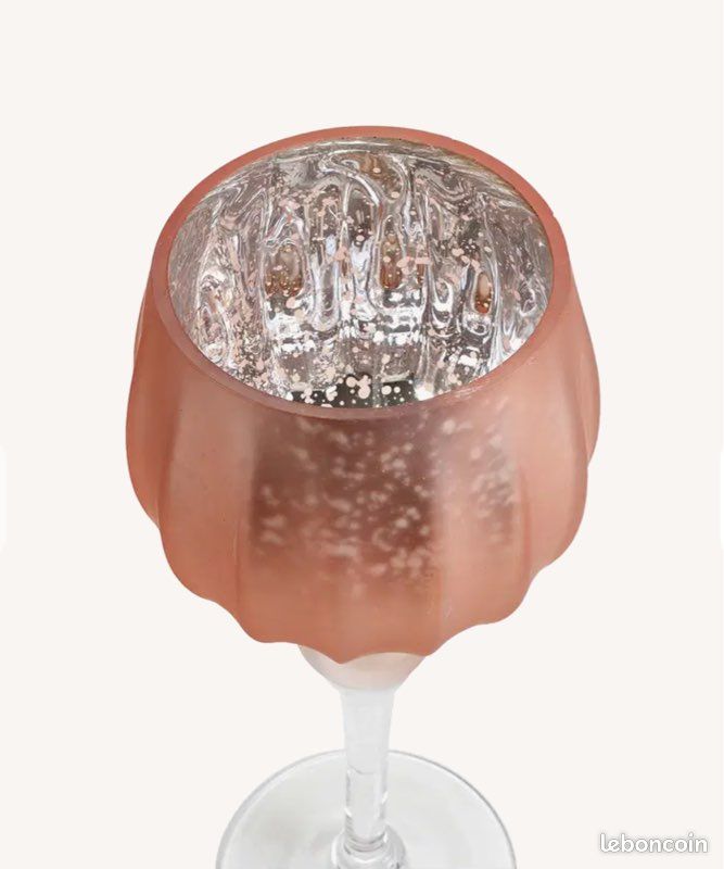 Bougeoir en verre, lot de 3 calices (image 2)