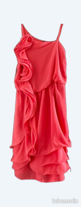 Robe nafnaf corail taille 34 (image 1)