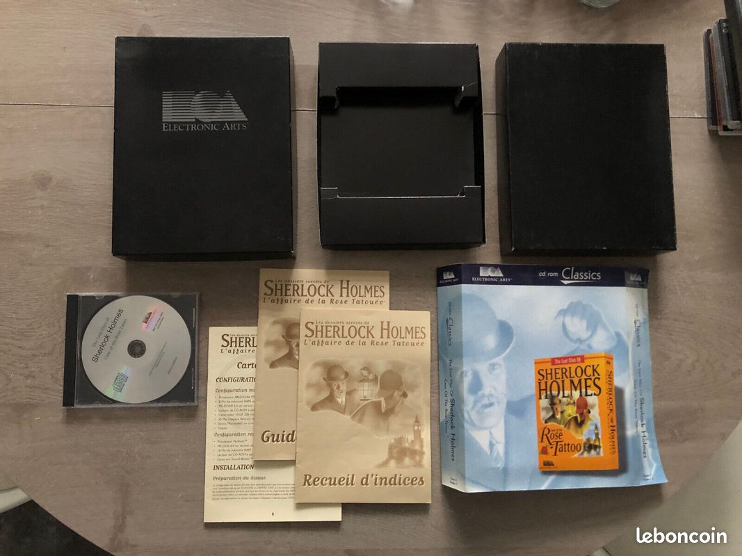 Jeu PC : Sherlock Holmes - L'Affaire De La Rose Tatouée (big Box) - Bon état, Boîte à Recoller