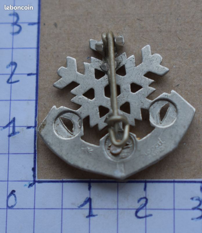 Broche Ecole de Ski Française E.S.F une étoile de 1960