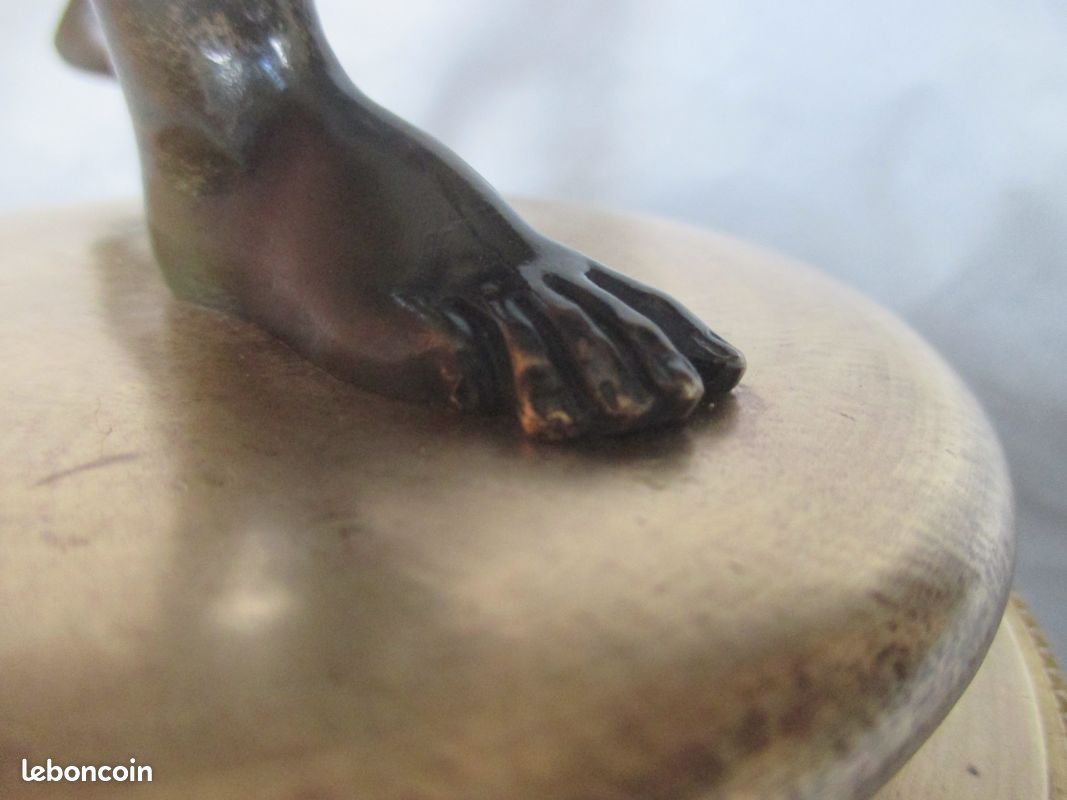 Ancienne sculpture bronze "Danseuse aux cymbales" (image 11)