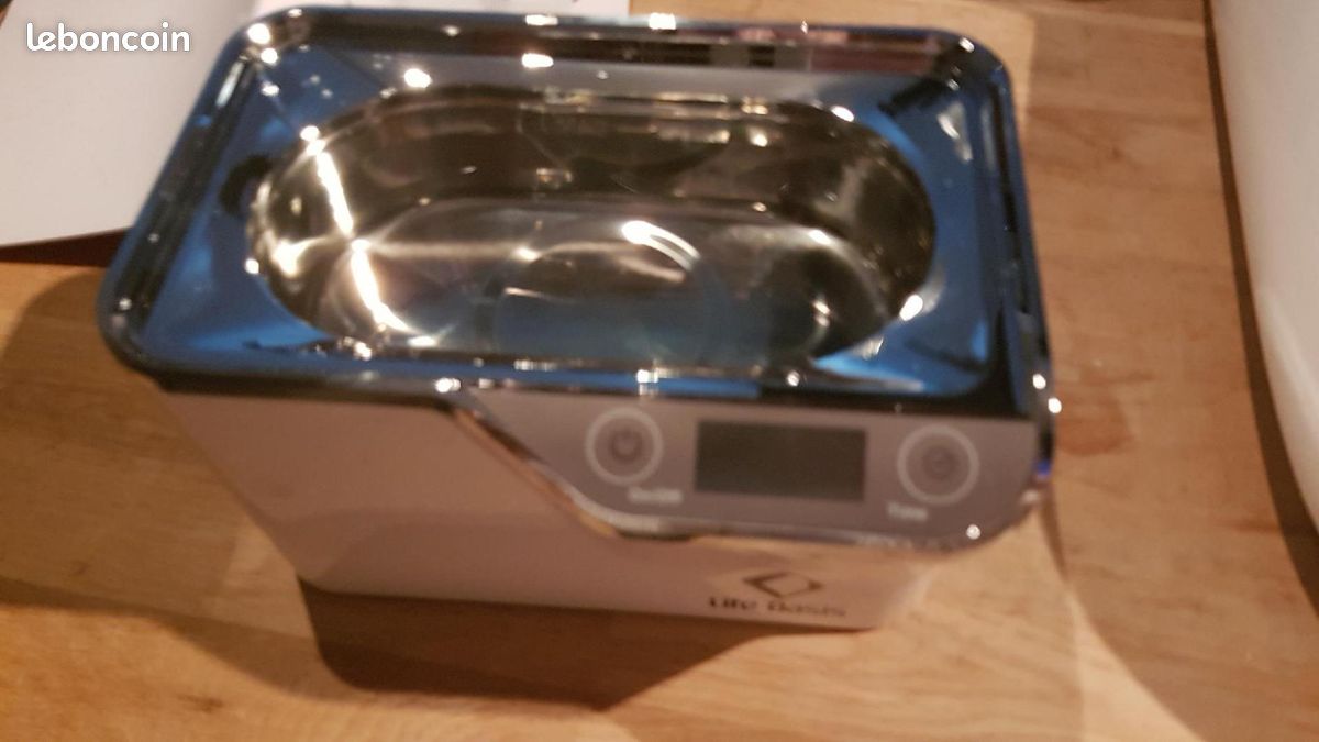 Nettoyeur Ultrasons 50W, 600ML Nettoyant Lunettes de Vue Ultrasonic Cleaner 42KHz avec 5 Modes de Nettoyage, Fonction Tactile, Panier et Support à Montres pour Bijoux Montres Colliers (image 2)