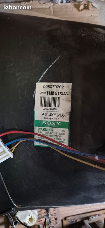Tube cathodique Sony Trinitron borne arcade – pour pièces (image 2)