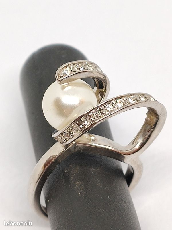 Bague Ancienne En Argent Massif 925 – Vintage – Taille à Confirmer