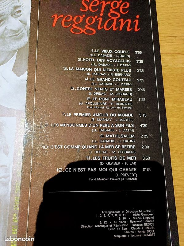 Serge Reggiani 33 tours (image 2)