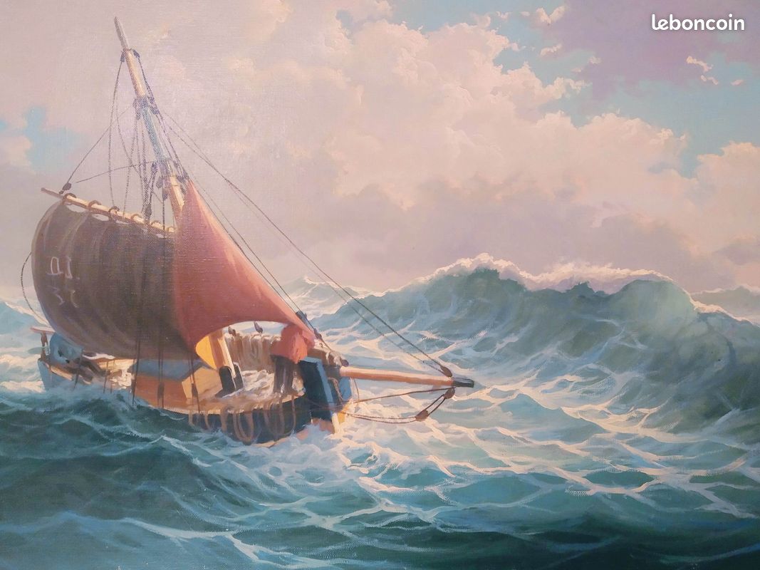 Peinture Les voiliers au port par Cédanne | Carré d'artistes