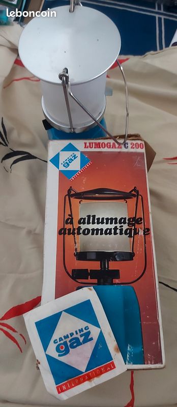 Lampe à Gaz Vintage Campingaz LUMIGAZ C 200 – Bleue, Avec Emballage D'origine
