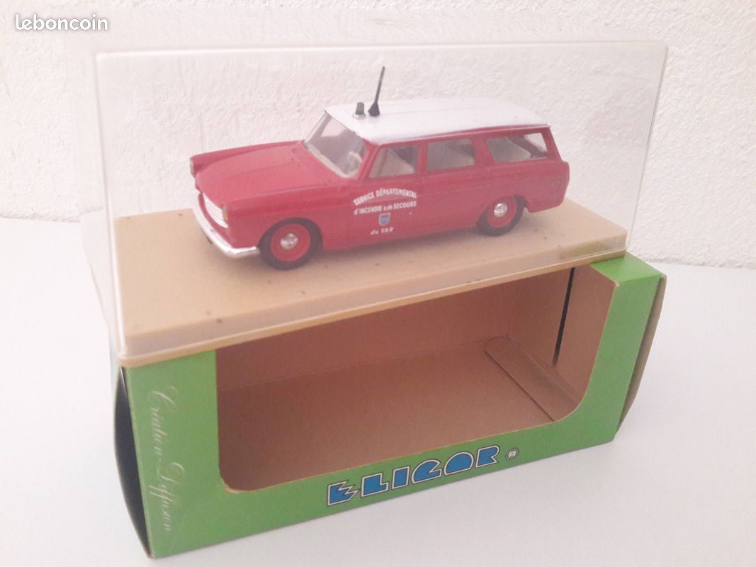 Majorette Peugeot 404 Break N°116 + Caravane N°15 Lovely - Boîte D'origine - Occasion France