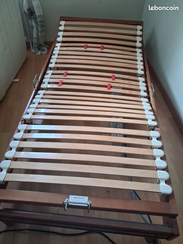 Lit électrique 90×190 avec matelas (image 4)