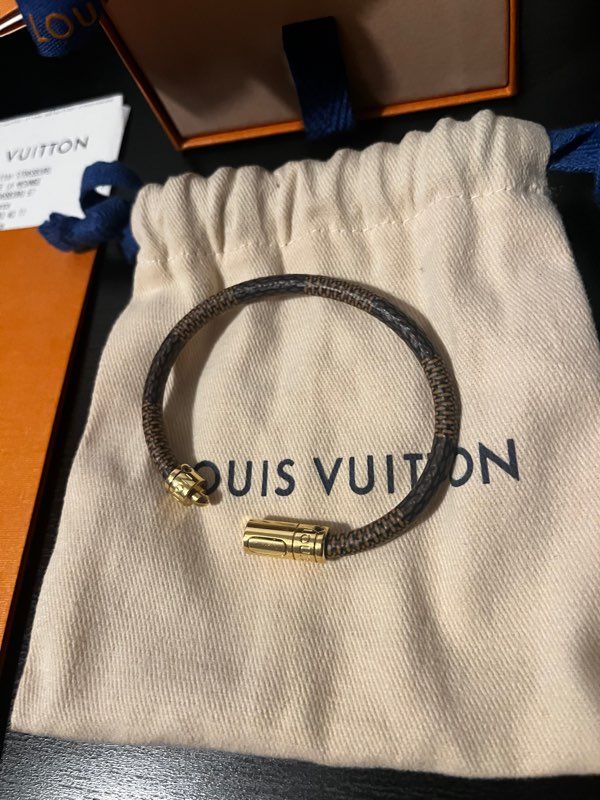 Bijoux Bracelet Louis Vuitton Dauphine Marron d'occasion