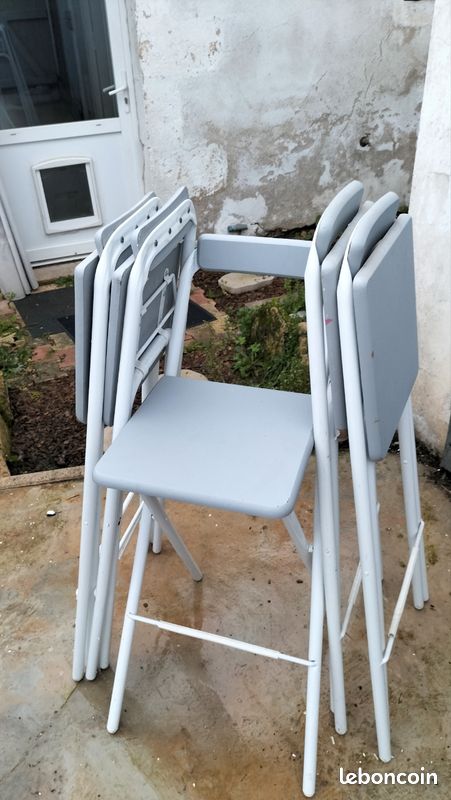 Lot de 5 chaises de bar (image 2)