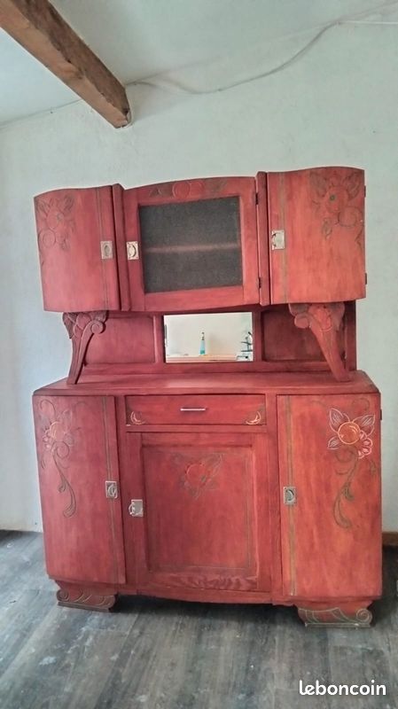 Meuble vaisselier ancien 2 corps (image 1)