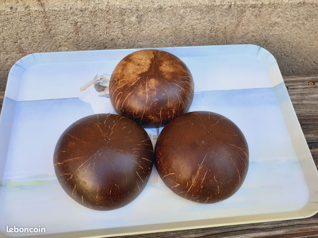 3 Coupelles Bols noix de coco (image 2)