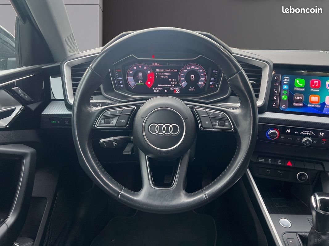 AUDI A1 CITYCARVER 2019 30 TFSI 116 ch S tronic 7 Design, Apple CarPlay, Caméra de Recul, Garantie 12 mois (image 12)