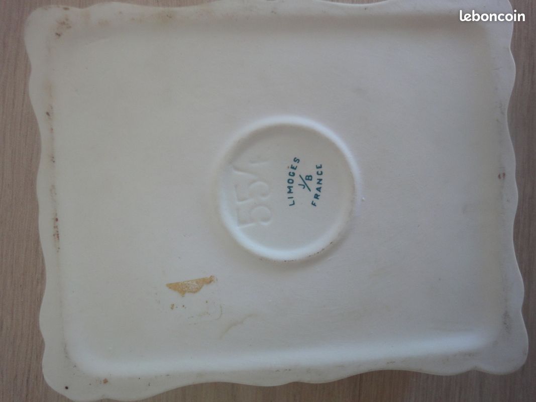 Boîte fleurs porcelaine Limoges (image 3)