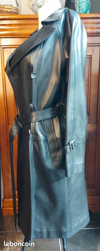 Manteau cuir (agneau plongé) de marque Absolu - Neuf (image 2)