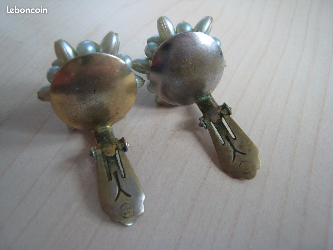 Boucles D'oreilles Clips Vintage - Très Bon état, Sans Marque