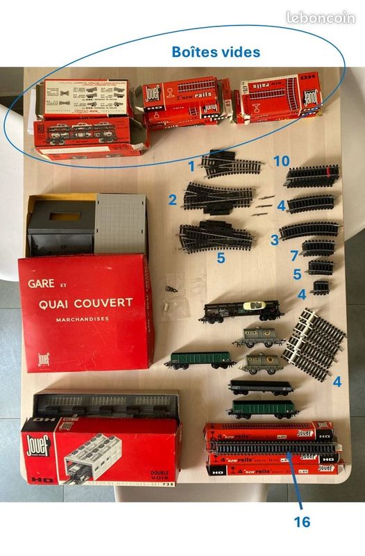 Jouef rails et wagons, gare quai couvert ho transformateur (image 1)