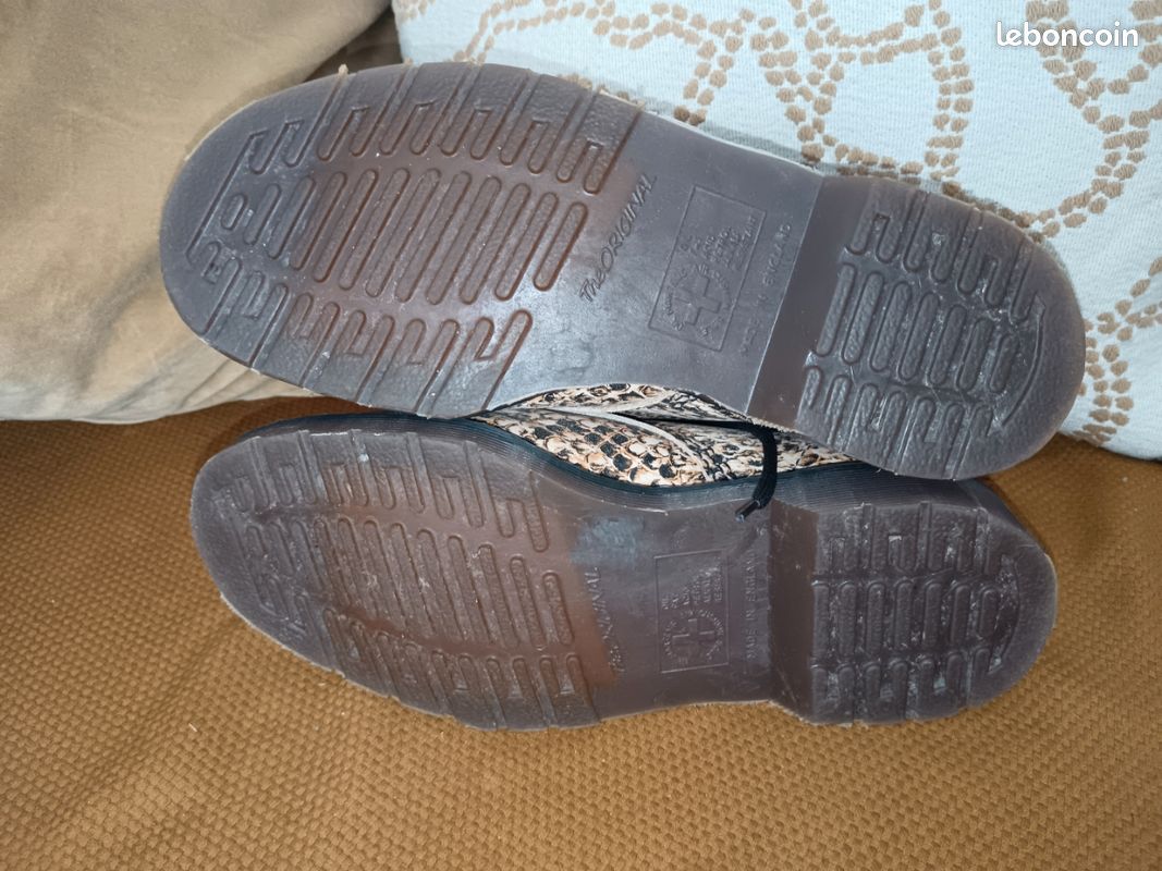 Bottines Moow En Cuir Synthétique Python - Taille 38 - État Impeccable