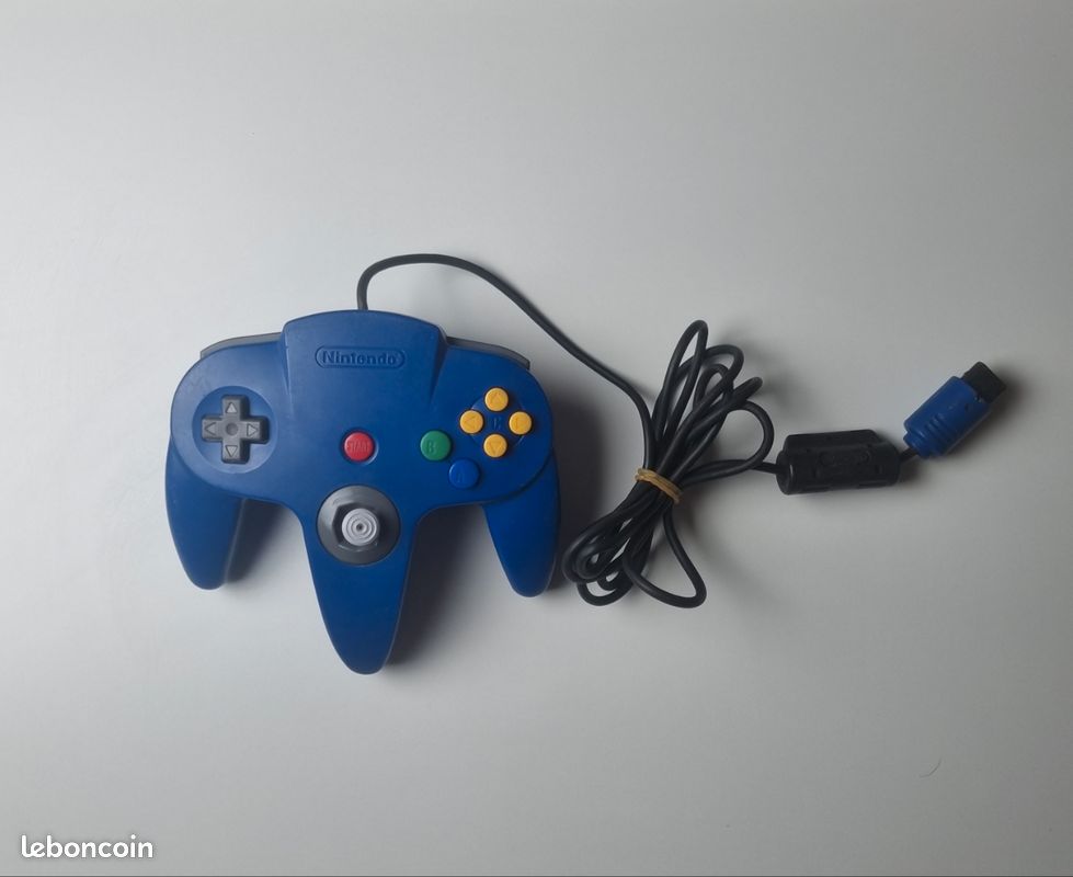 Manette bleue nintendo gamecube (image 1)