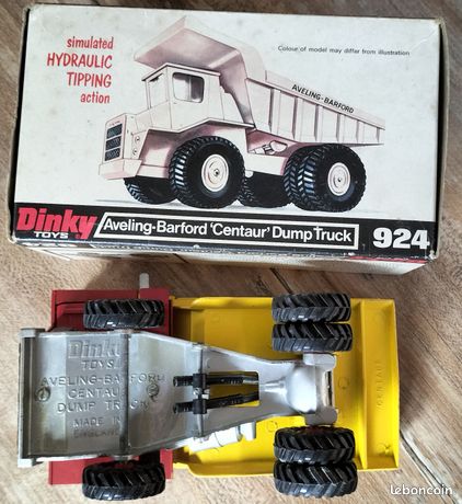 Dinky Toys GB N°924 – Camion Aveling-Barford Centaur Dump Truck – Échelle 1/43 – En Boîte