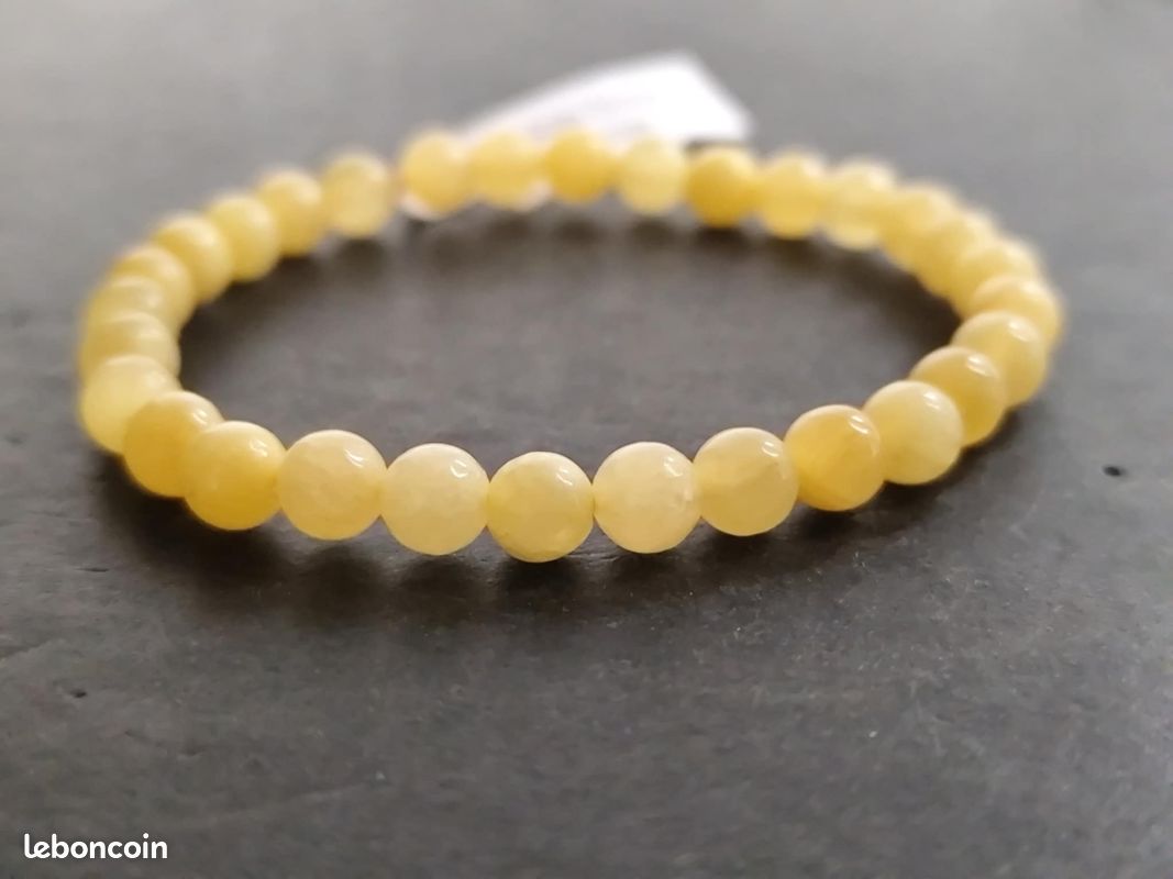 Bracelet en CALCITE ORANGE de grade A (image 3)