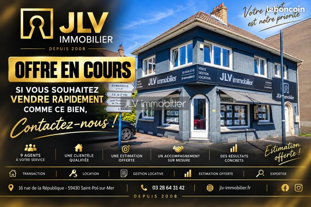 Maison 4 pièces 60 m² · à Dunkerque · 60 m² · 118 900 €
