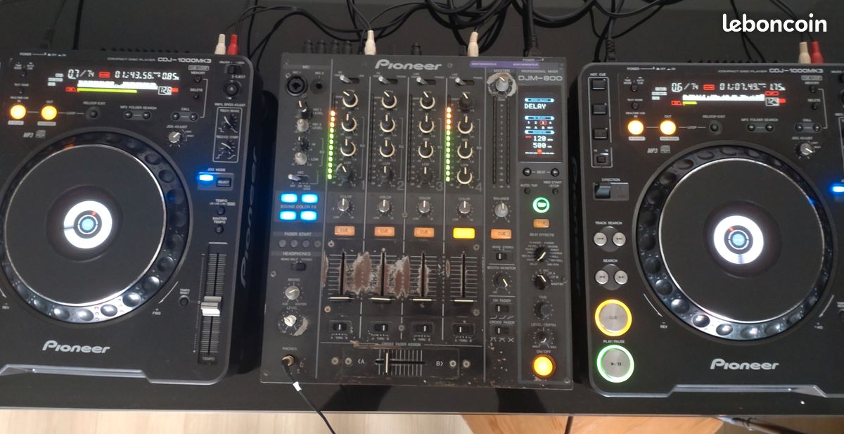 Pack DJ Pioneer DJM800 + CDJ 1000MK3 (x2) - Instruments de musique
