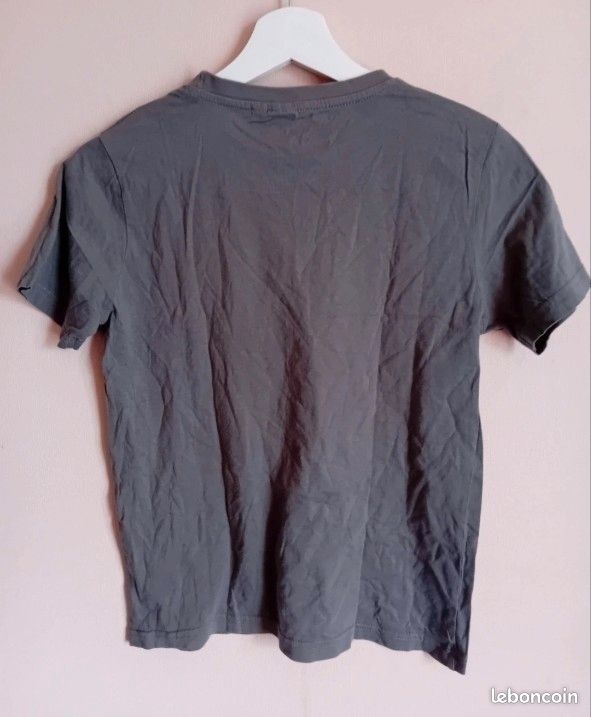 T-shirt coton winnie l'ourson free hugs gris chiné - Absolut cult