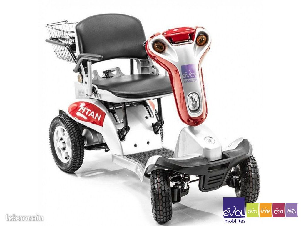 Scooter Pliant Tout Chemin Entièrement Suspendu et séparable Titan-2 x 25 Kg. Leger et transportable (image 1)