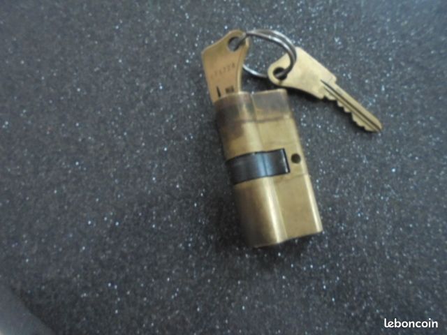Barillet cylindre "bricard" 2 entrees 6cm (image 2)
