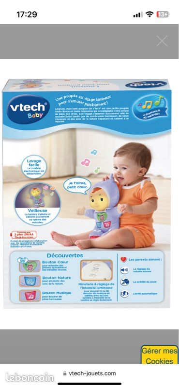 Louison mon poupon lumineux Vtech (image 2)
