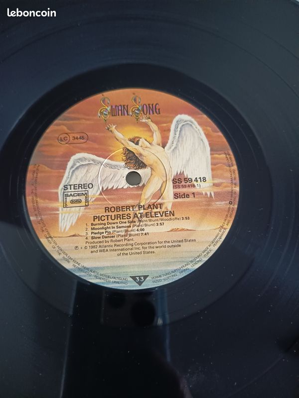 Vinyle 33t LP Album Robert Plant – Rock Pop (image 3)
