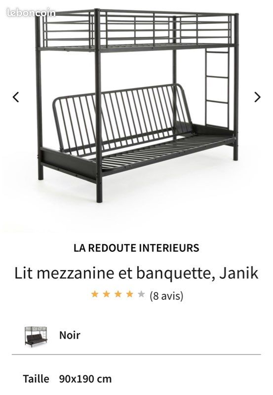 Lit mezzanine et banquette (image 5)