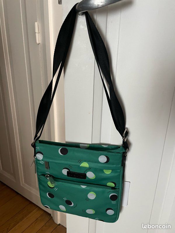 Sac travers pois vert lancaster neuf (image 1)