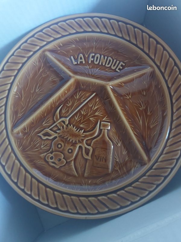 Assiettes à fondue seventies sarreguemines (image 4)