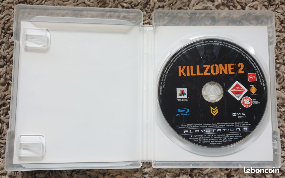 Killzone 2 - Jeu PS3 Complet En Très Bon état - Version FR - PEGI 18 - FPS Sur PlayStation 3