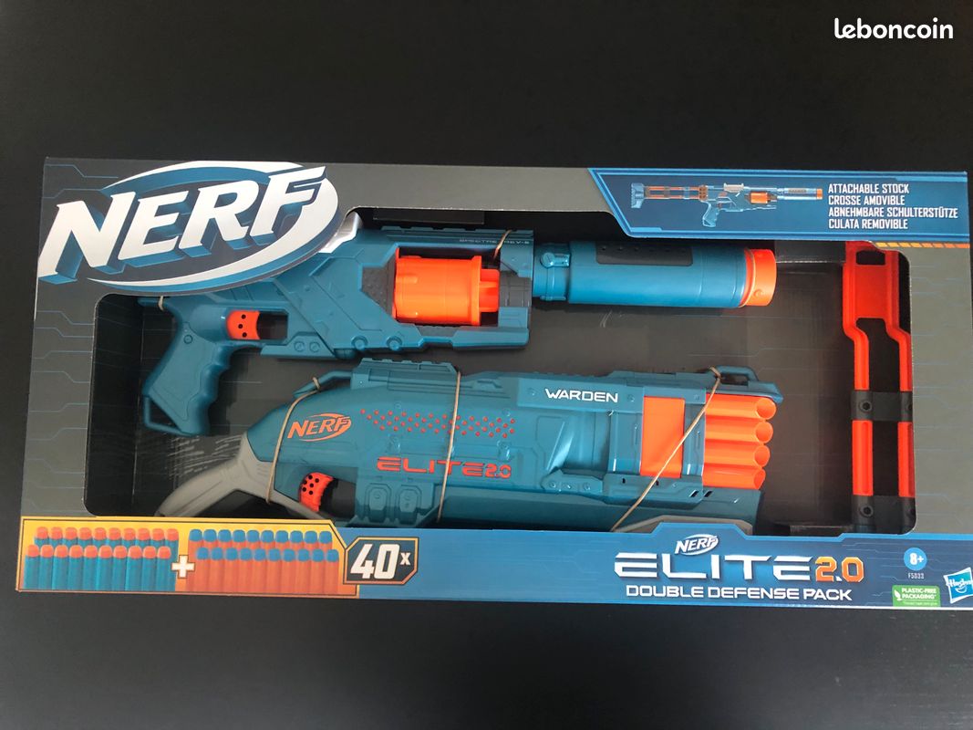 Nerf Elite 2.0 Double Defense Pack – 6 Verschiedene Blaster-Styles In Einem Set Für Actiongeladene Kämpfe