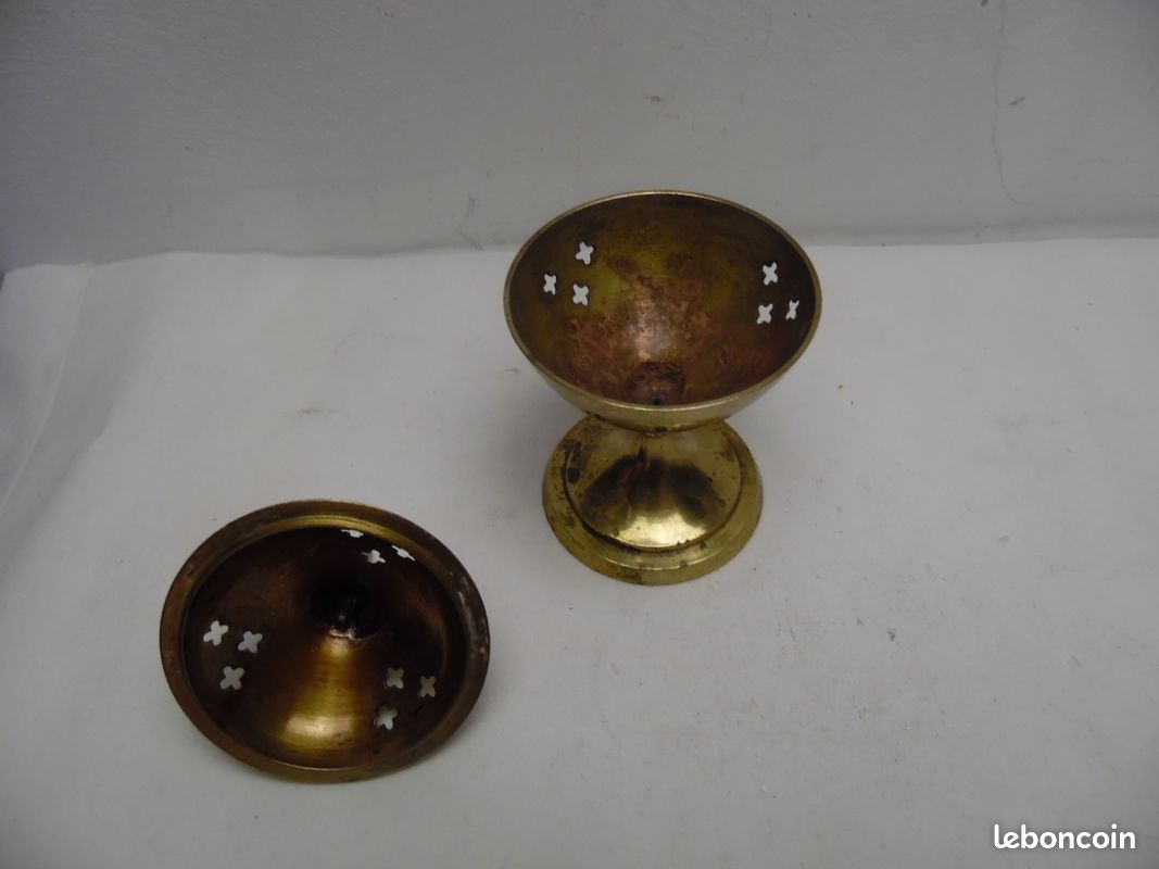 Brûle-encens, petit, en laiton (image 2)