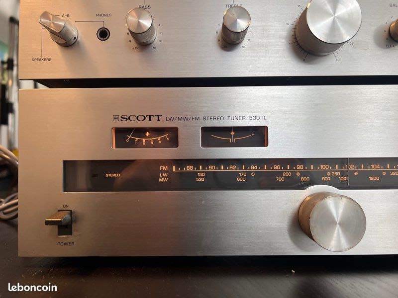 Tuner FM Vintage Scott 530TL, état Fonctionnel, électronique Vintage