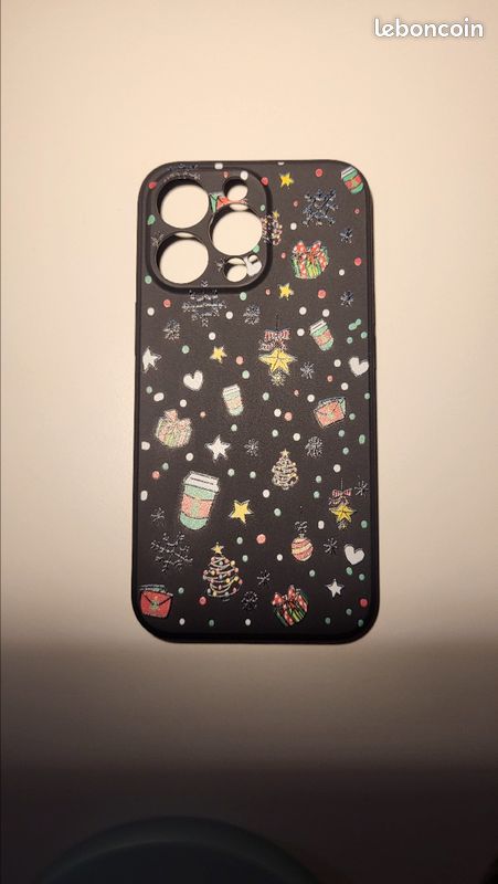 4 pièces Coque iphone 13 pro Noël à motif flocon de neige (image 7)