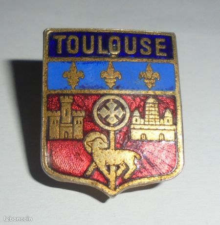 Ancienne Broche A Identifier Émaillée Signe Beynet Marseille